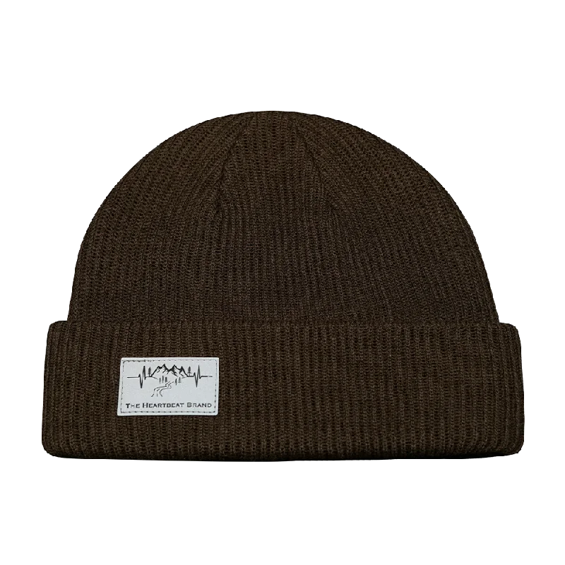 Mountains Beanie | Cuffed | Chocolate