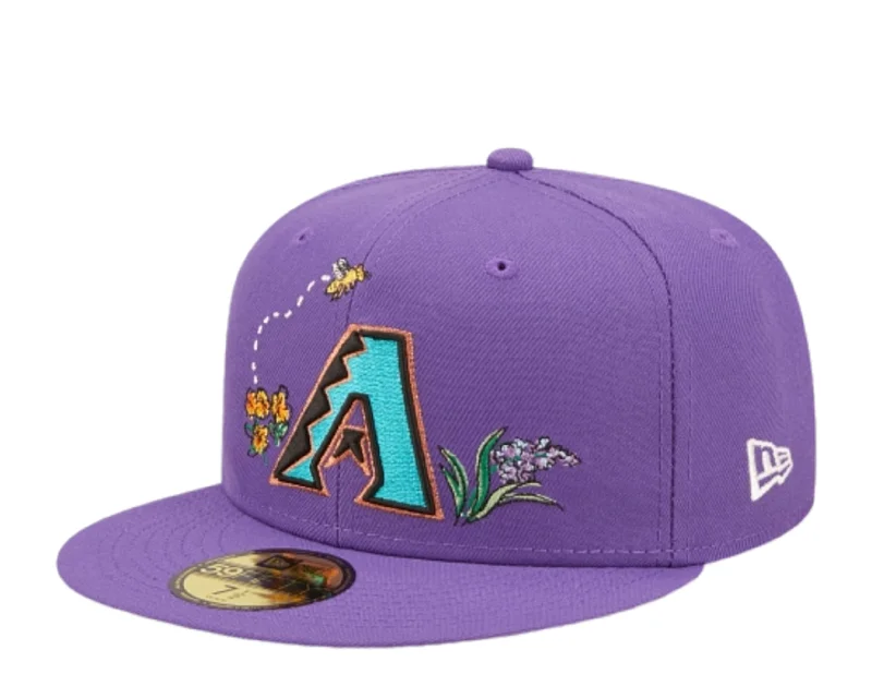 New Era Arizona Diamondbacks Watercolor Floral 59FIFTY Purple Fitted 60288102