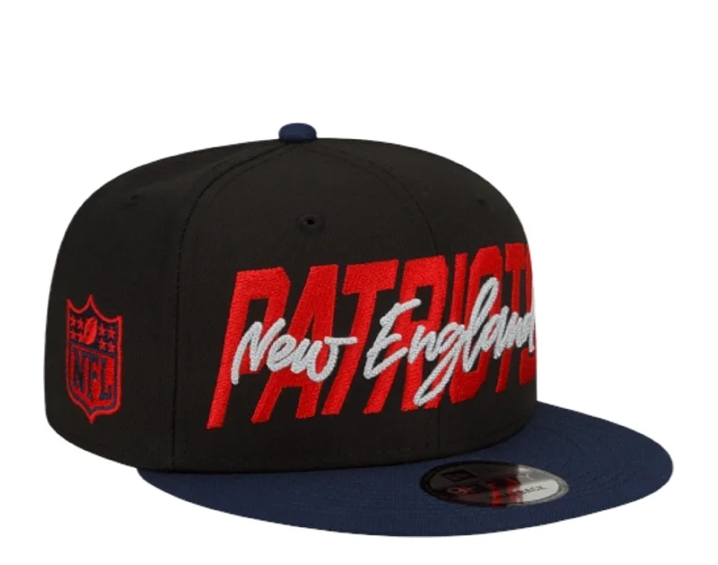 New Era 9Fifty NFL New England Patriots 2022 Draft Black/Navy Snapback 60232509