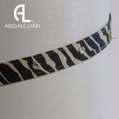 Abigale Lynn Visor Band - Khaki Zebra