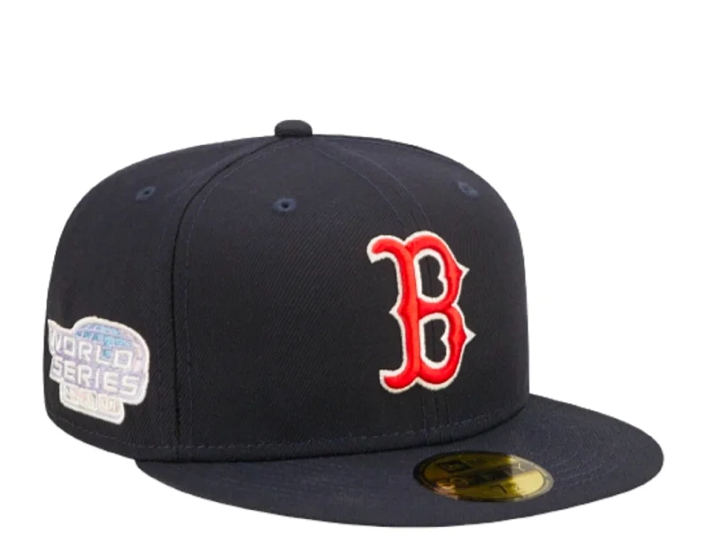 New Era 59Fifty MLB Boston Red Sox Pop Sweat Navy/Pink Fitted Hat 60243507