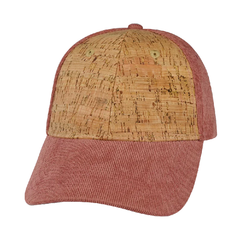 Blank - 6 Panel - Shallow Fit - Cork - Corduroy - Peach (Unisex)