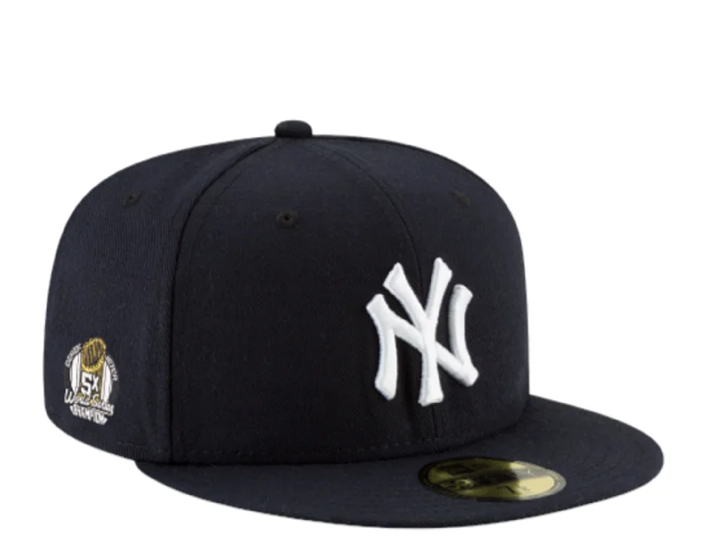 New Era 59Fifty MLB NY Yankees Derek Jeter 5X WS Champion Fitted Hat 60292908