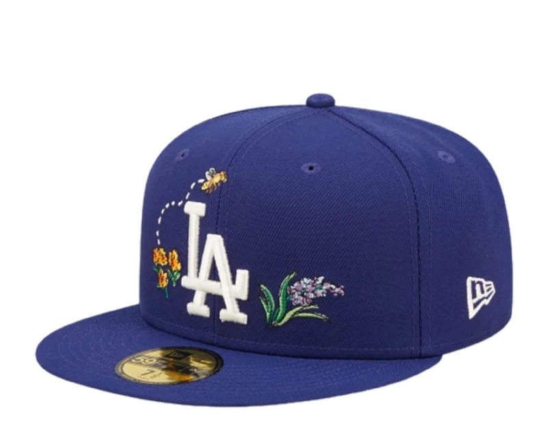 New Era Los Angeles Dodgers Watercolor Floral 59FIFTY Blue Fitted 60288111