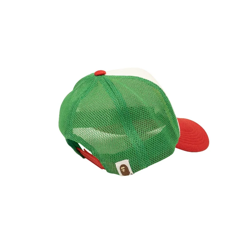 Green & Red Star Mesh Cap