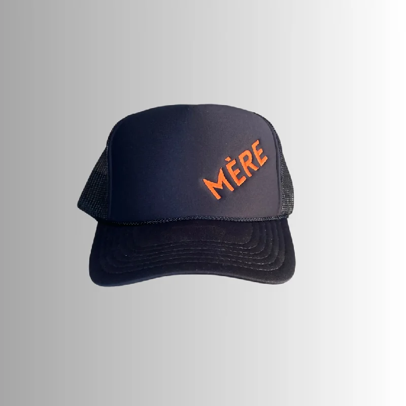 MÉRE - Embroidered Trucker Hat - Navy