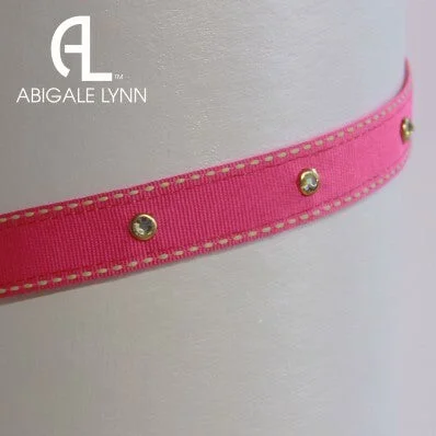 Abigale Lynn Visor Band - Fuchsia Saddlestitch