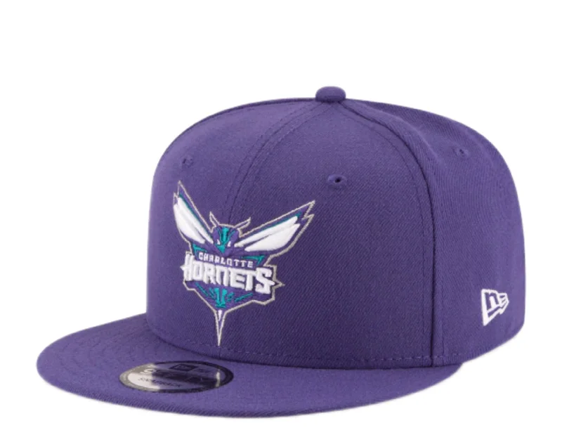 New Era 9Fifty NBA Charlotte Hornets OTC Purple Snapback Hat 70556849