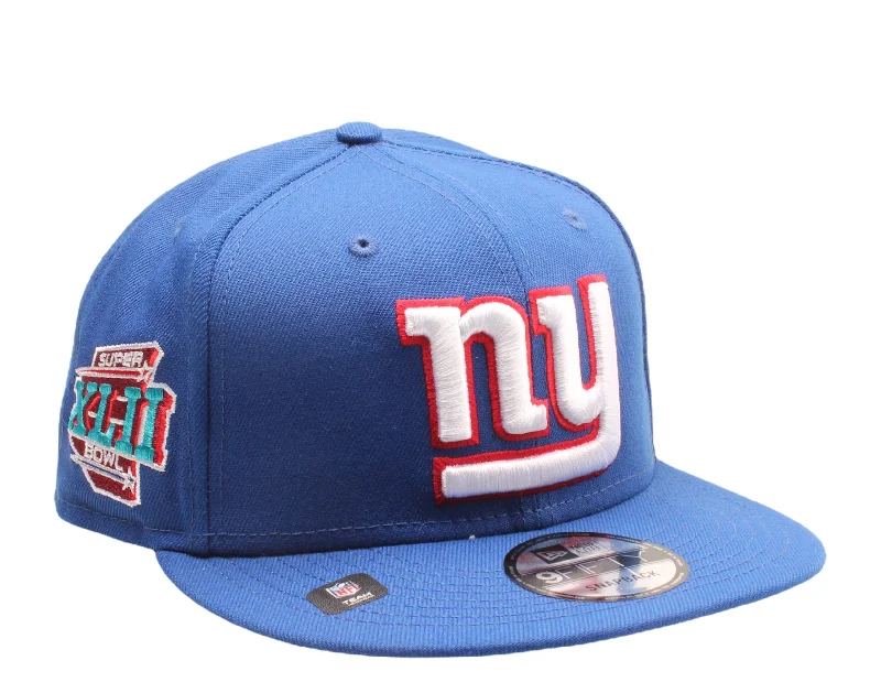 New Era 9Fifty NFL New York Giants XLII Super Bowl Patch Up Snapback Hat