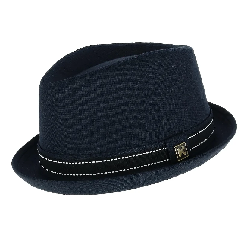 Men's Upturned Brim Fedora with Hatband