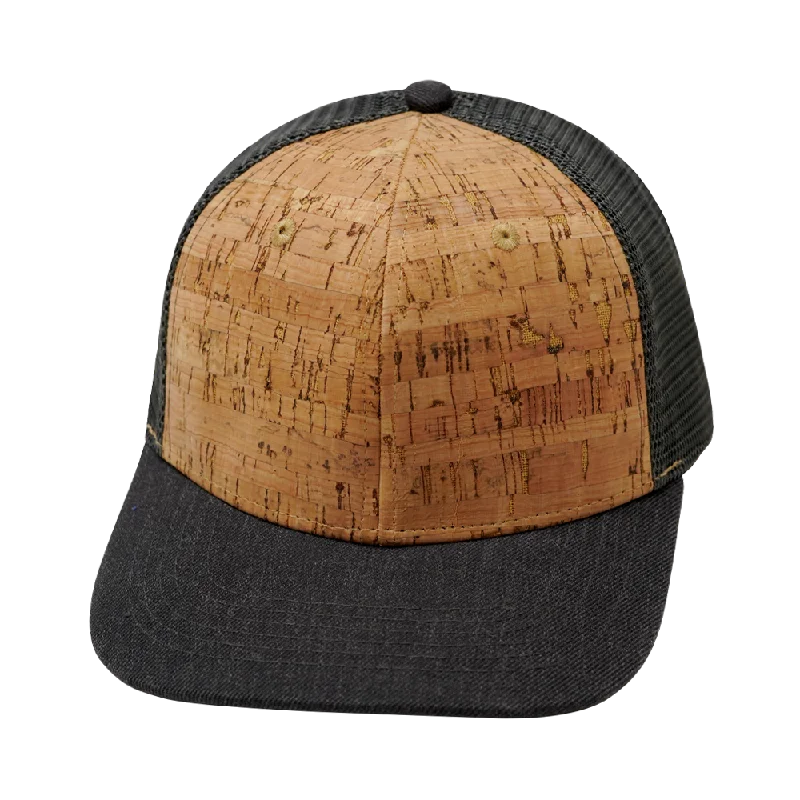 Blank - 6 Panel - Cork - Heather Charcoal (Unisex)