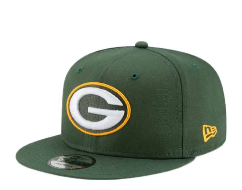 New Era 9Fifty NFL Green Bay Packers Basic Green/Yellow Snapback Hat 11873003