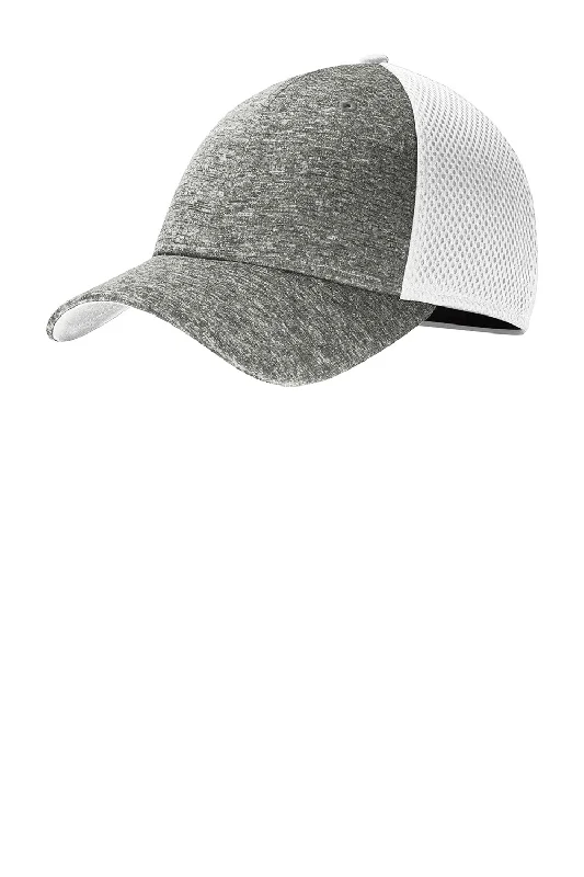 New Era Mens Stretch Fit Hat - White/Heather Shadow Grey