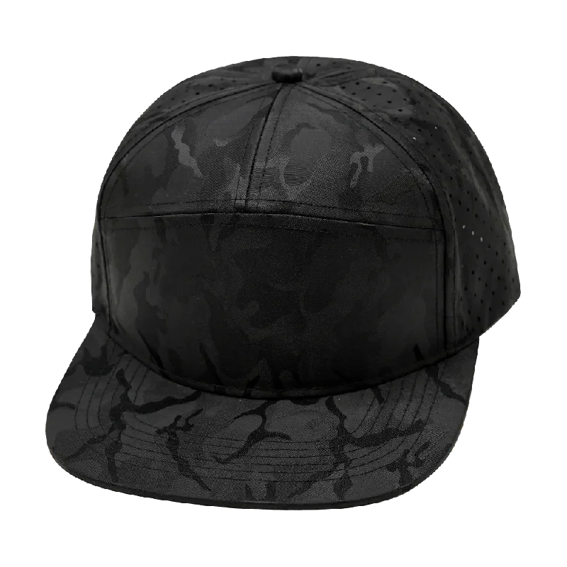 Blank - 7 Panel - Black Camo (Unisex)