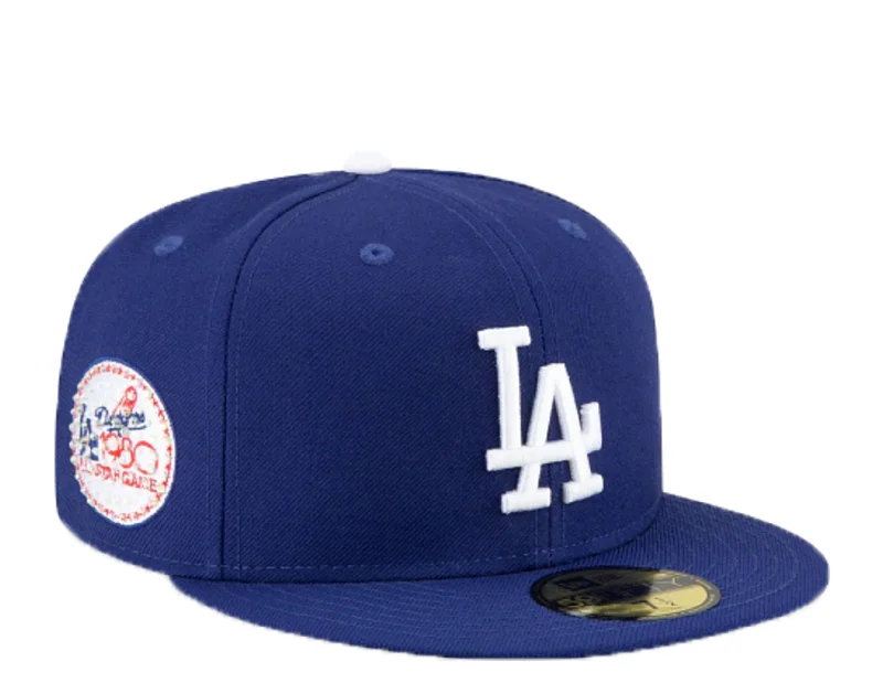 New Era 59Fifty MLB Los Angeles Dodgers Icy ASG Patch Fitted W/Babyblue Bottom