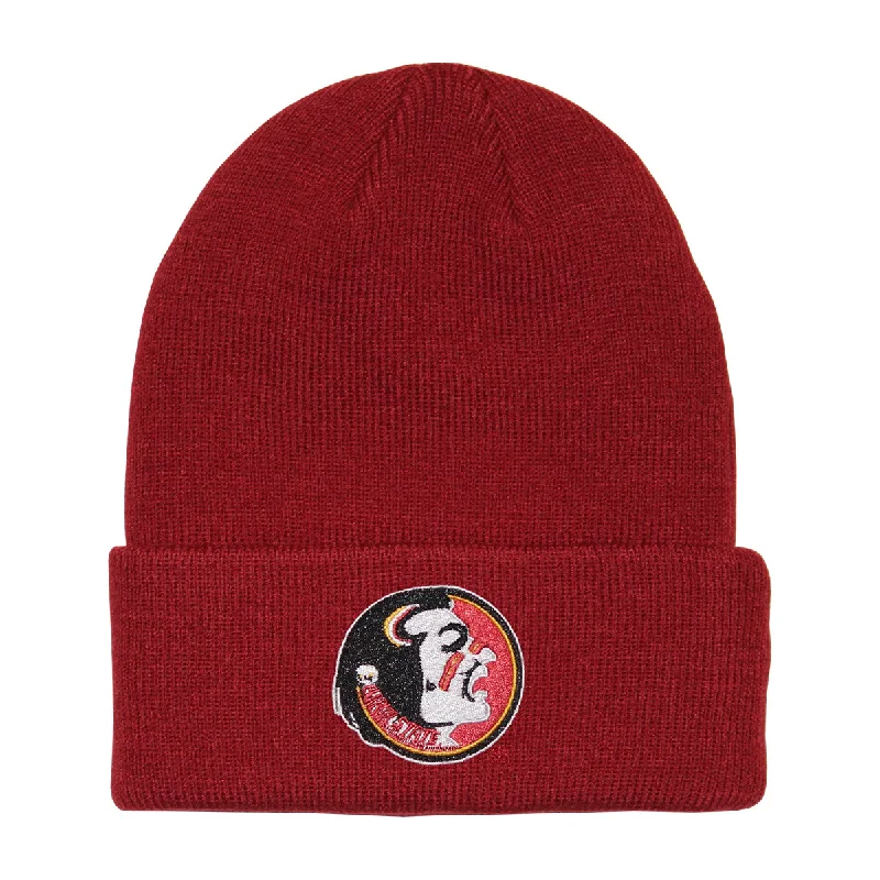 Nike Vault Seminole Logo Terra Standard Cuff Beanie - Crimson