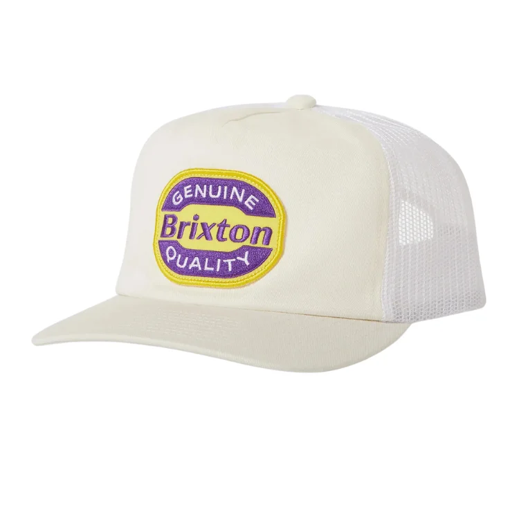 Brixton Neon Keaton MP Trucker Cap - White/Yellow