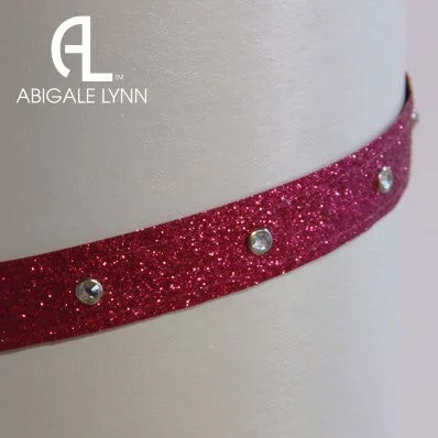 Abigale Lynn Visor Band - Fuchsia Glitter