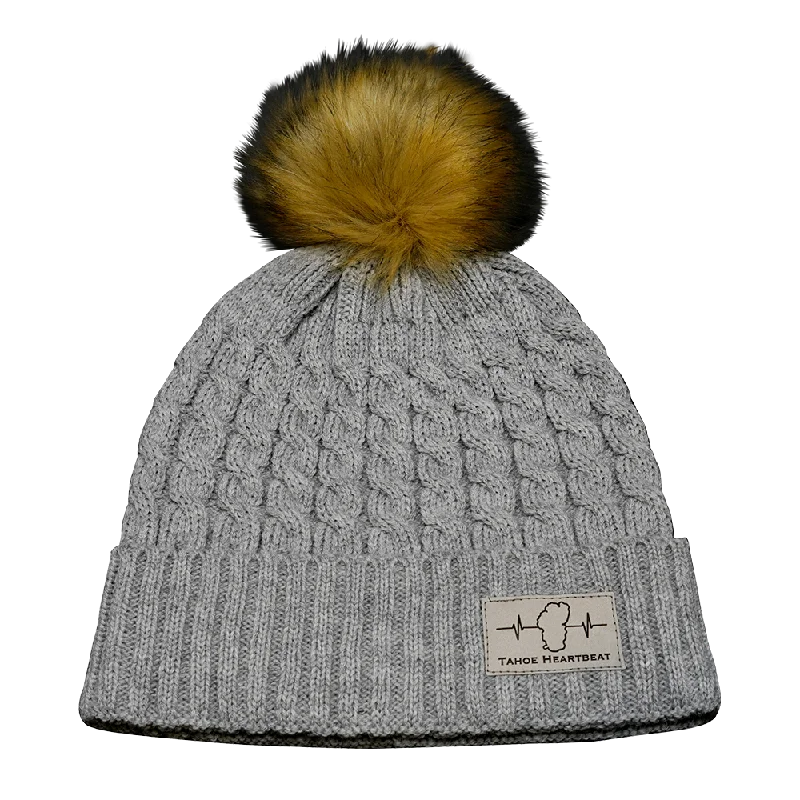 Tahoe Beanie | Pom | Gray