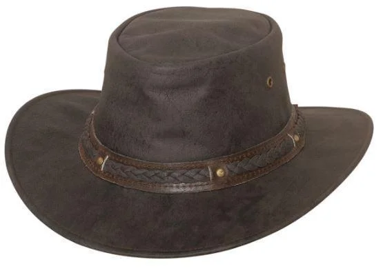 Bullhide Hobart Crushable Leather Hat Style 4079DBR