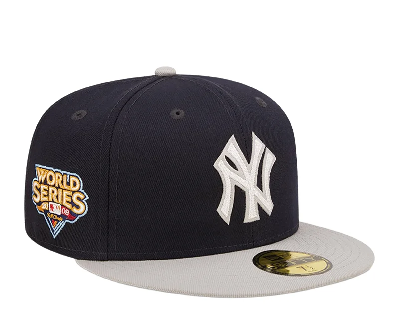 New Era New York Yankees Letterman 59FIFTY Fitted Cap 60296432 - Navy/Grey