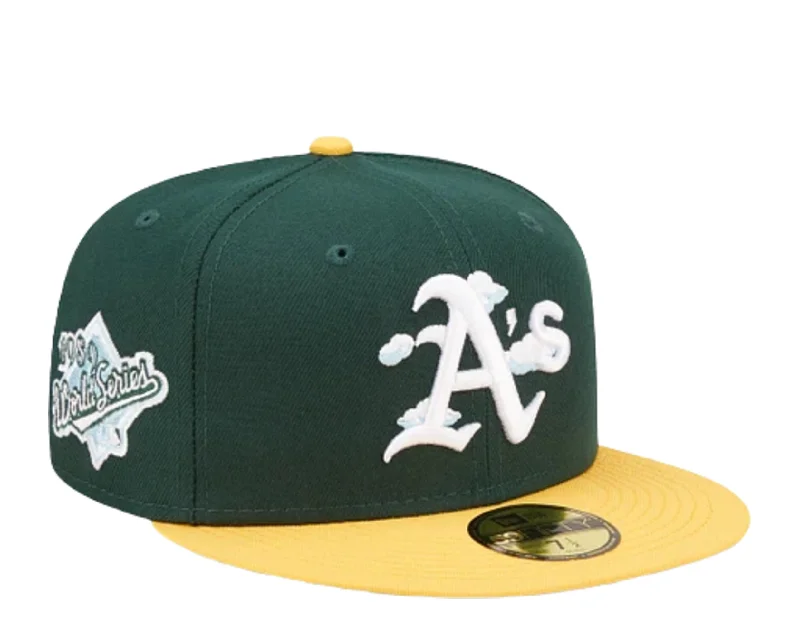 New Era 59Fifty MLB Oakland Athletics Comic Cloud Green/Yel Fitted Hat 60243842