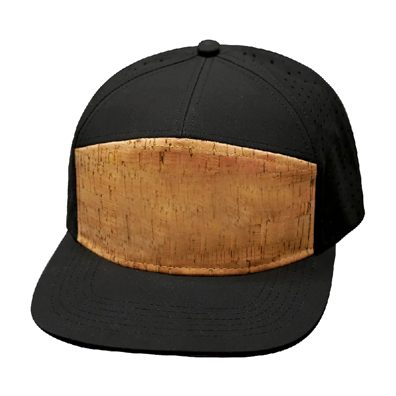 Blank - 7 Panel - Cork - Black (Unisex)