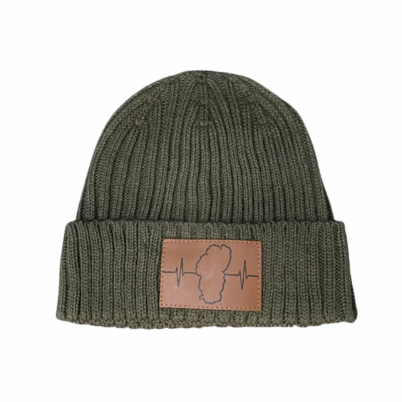 Tahoe Beanie | Ribbed Cuff | Olive