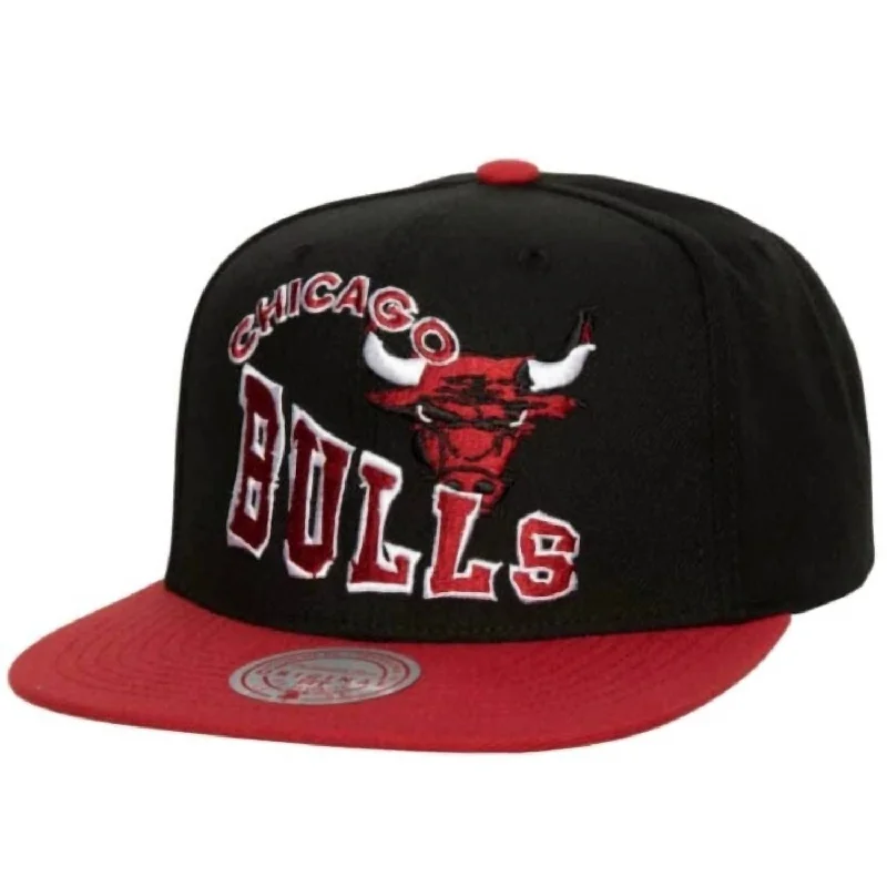 Men's Nba Chicago Bulls Crooked Path Snapback Cap In Black