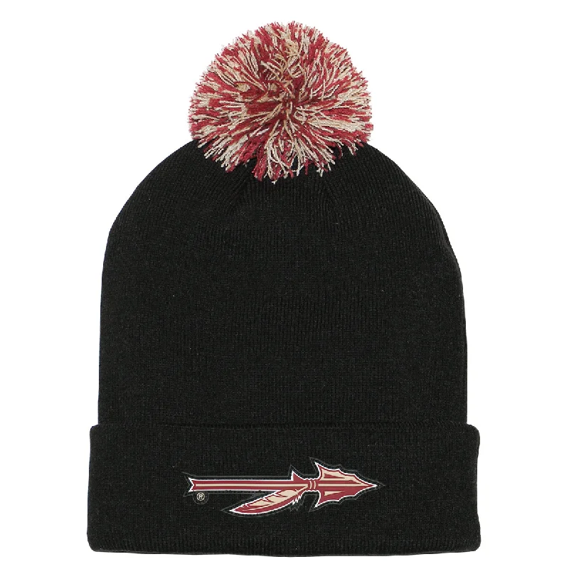 Nike Spear Cuff Pom Knit Cap - Black