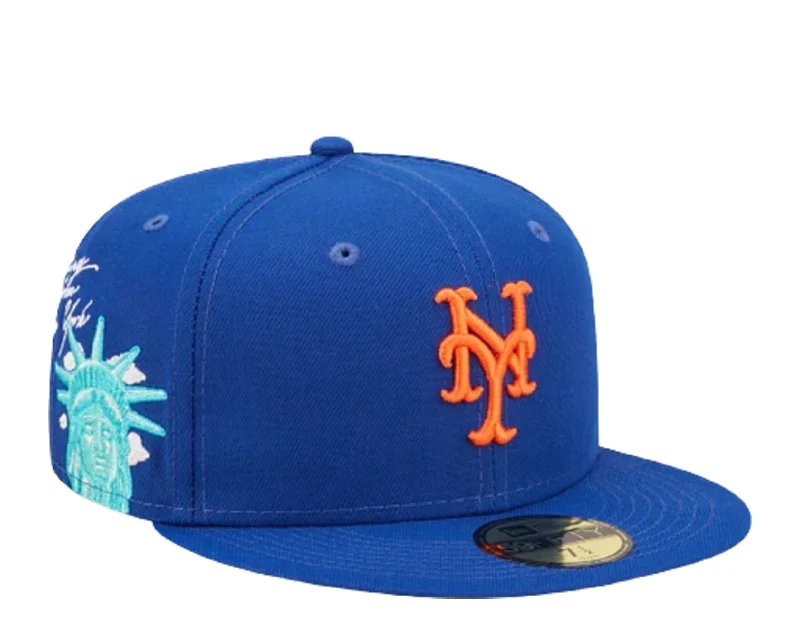 New Era 59Fifty MLB New York Mets Cloud Icon Blue Fitted Hat 60243754