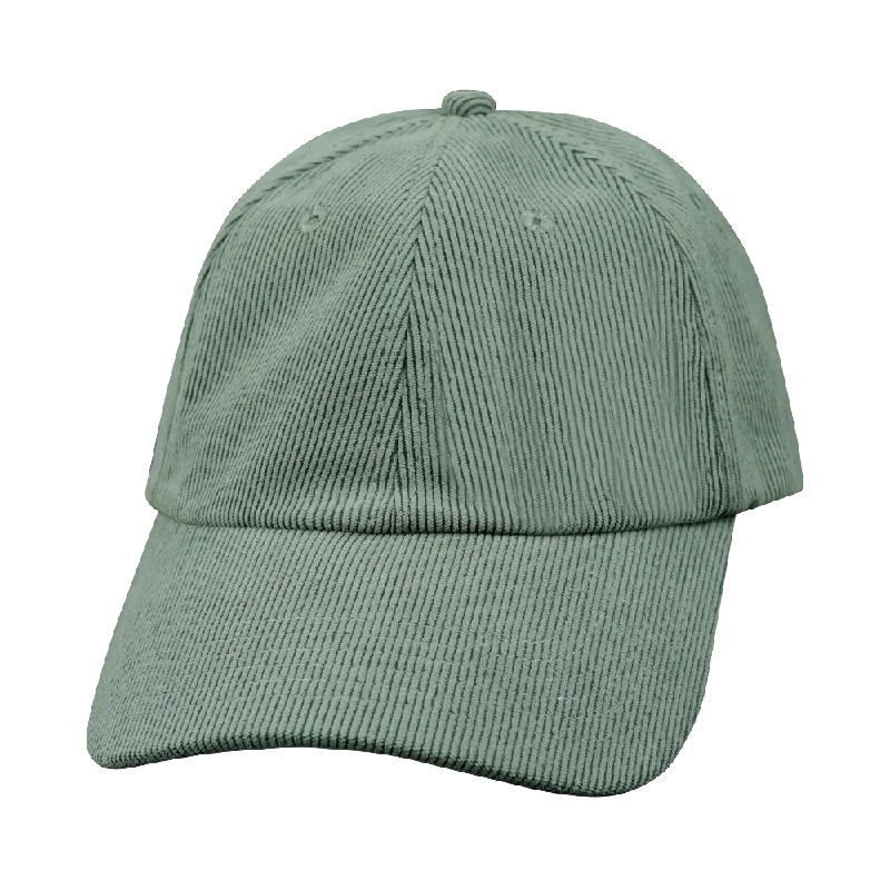 Blank - 6 Panel - Unstructured - Corduroy - Charcoal (Unisex)