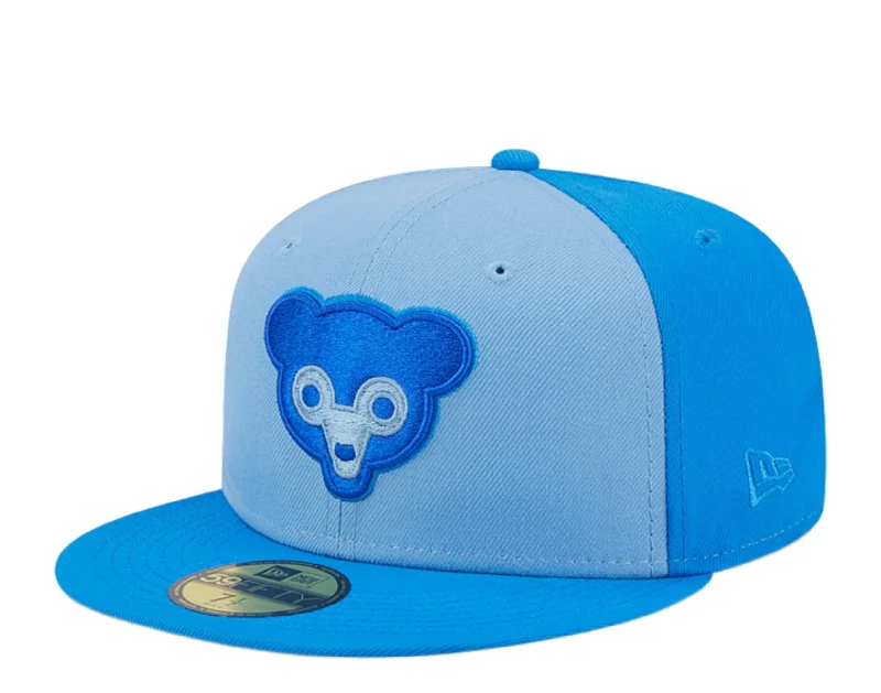 New Era Chicago Cubs Tri-Tone Team 59FIFTY Fitted 60355905 Blue