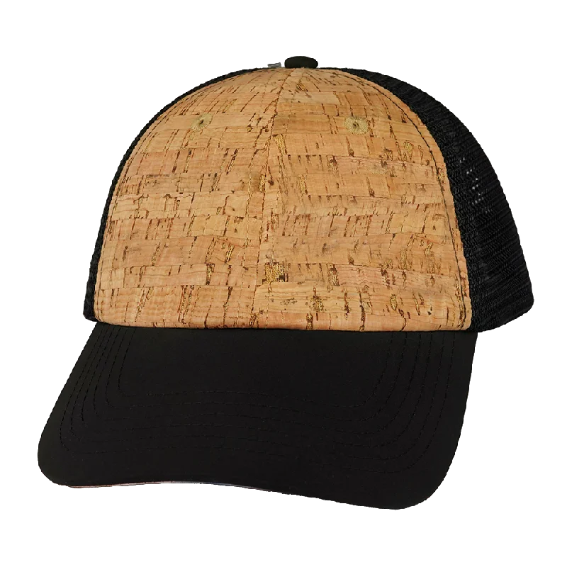 Blank - 6 Panel - Unstructured - Cork - Black (Unisex)