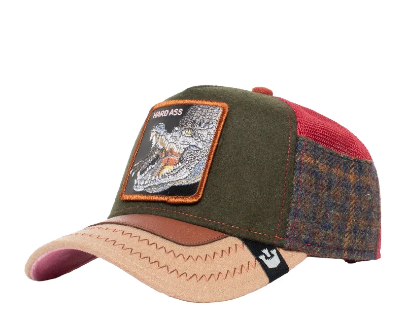 Goorin Bros Trunchbull Trucker Crocodile Flannel Hat 101-0742-OLI