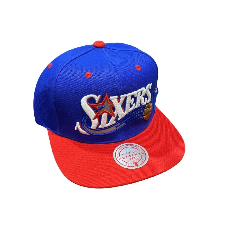 Men's Nba Hwc Philadelphia 76Ers Lotto Pick Snapback Cap In Royal/red