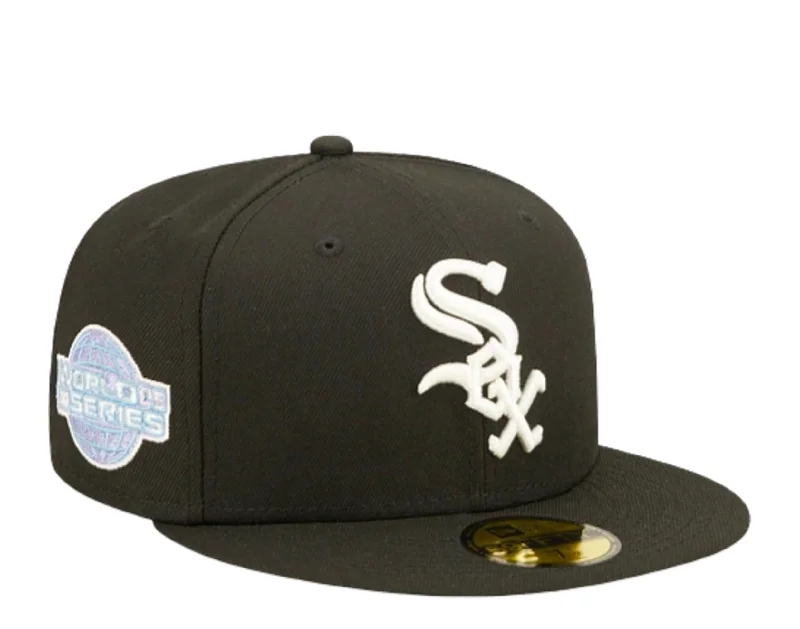 New Era 59Fifty MLB Chicago White Sox Pop Sweat Blk/Purple Fitted Hat 60243503