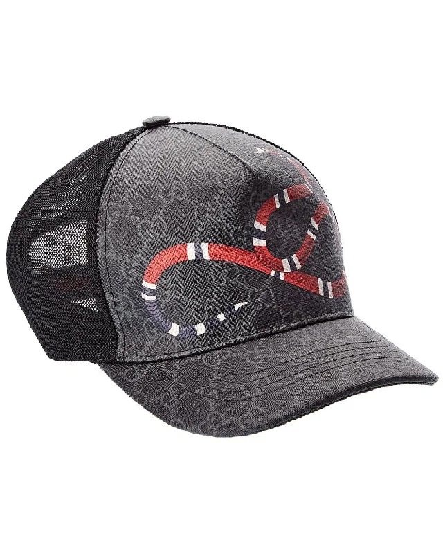 Gucci Kingsnake GG Supreme Canvas Hat