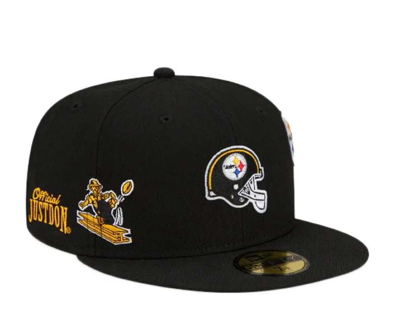 New Era x Just Don x Pittsburgh Steelers 59FIFTY Fitted Cap w/ Grey Undervisor