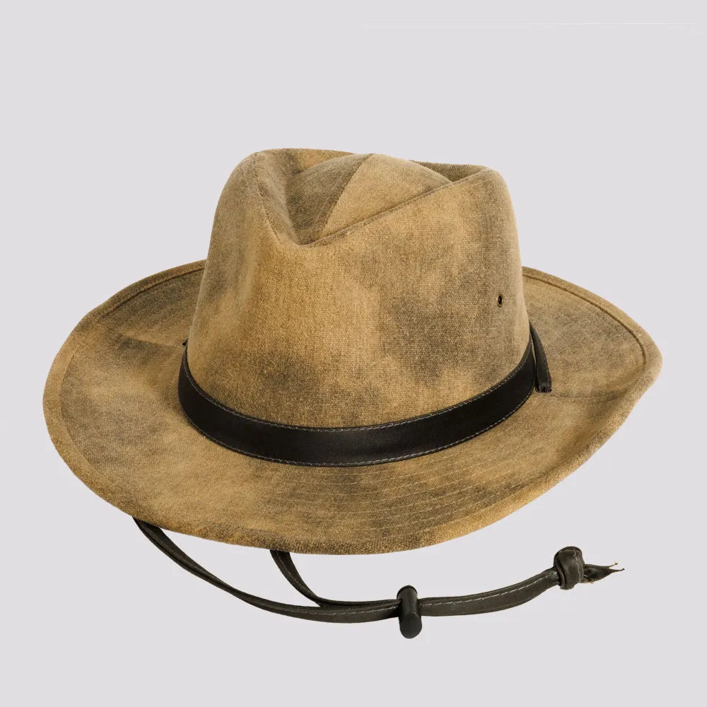 Fuji | Mens Distressed Cotton Outback Hat