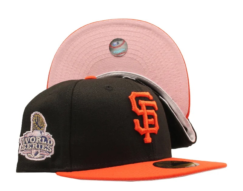 New Era 59Fifty MLB SF Giants 2012 World Series Fitted W/ Pink Bottom