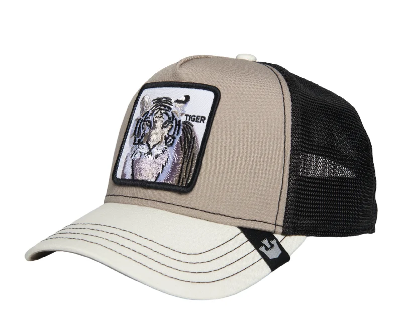 Goorin Bros MV Stripes Trucker Hat Grey/Off-White 101-1123-GRY