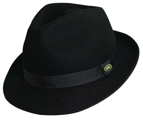 Scala Fremont Hand Made Crushable Wool Felt Fedora Hat