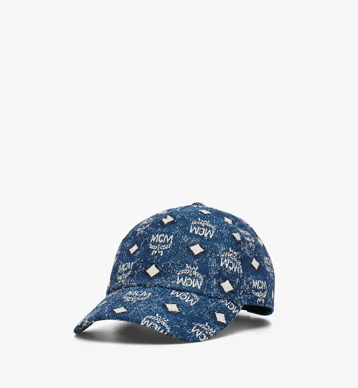 Classic Cap In Vintage Denim Jacquard