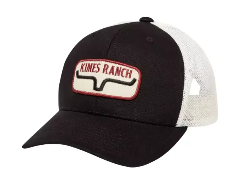 Kimes Ranch Rolling Trucker Black Cap