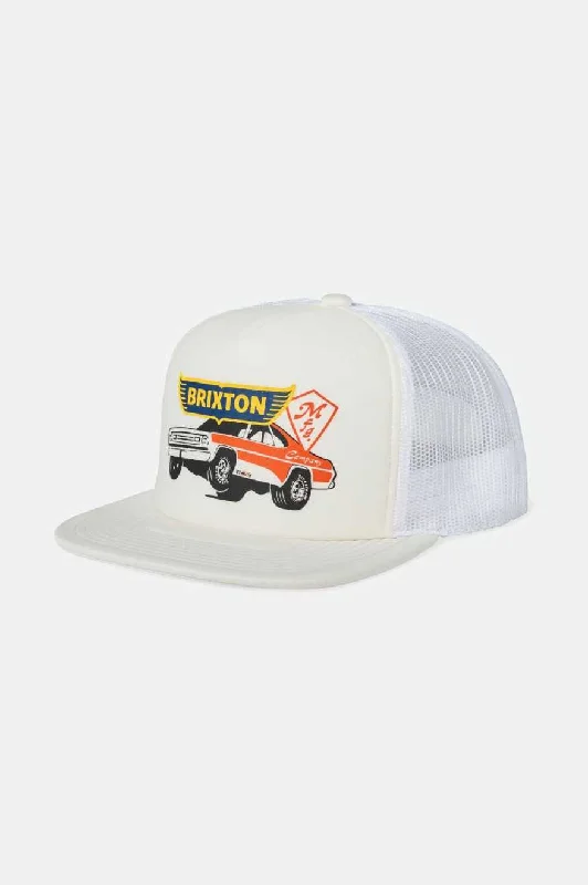 Barona Foam Netplus Trucker Hat - Off White/Off White