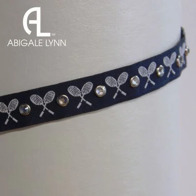 Abigale Lynn Visor Band - Navy Tennis