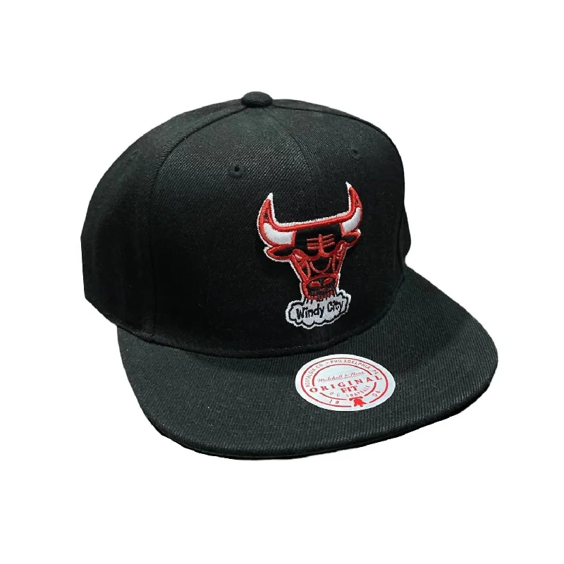 Men's Nba Chicago Bulls Core Basic Snapback Cap In Black