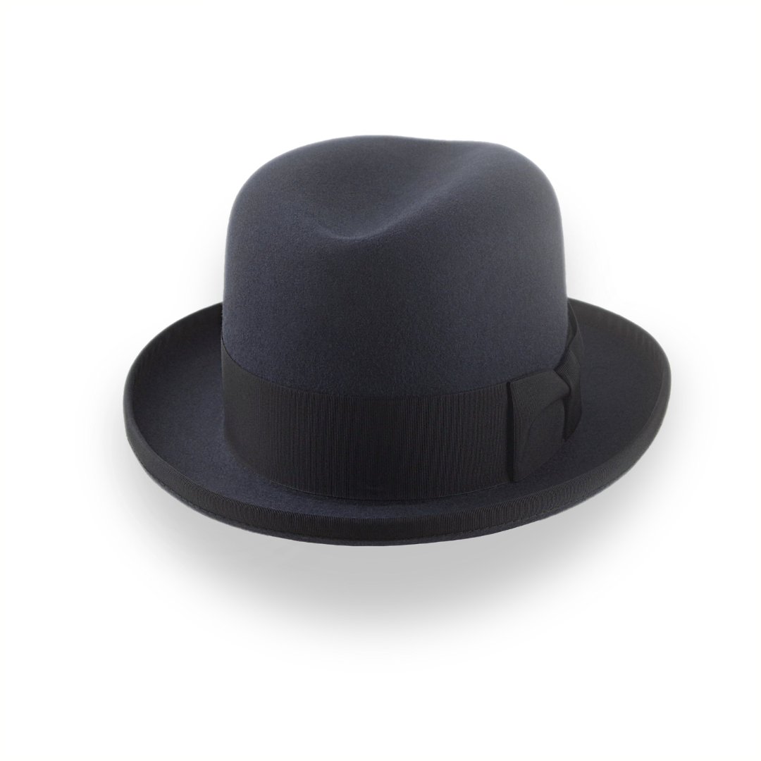 Dark Grey Homburg Hat for Men | The Moses