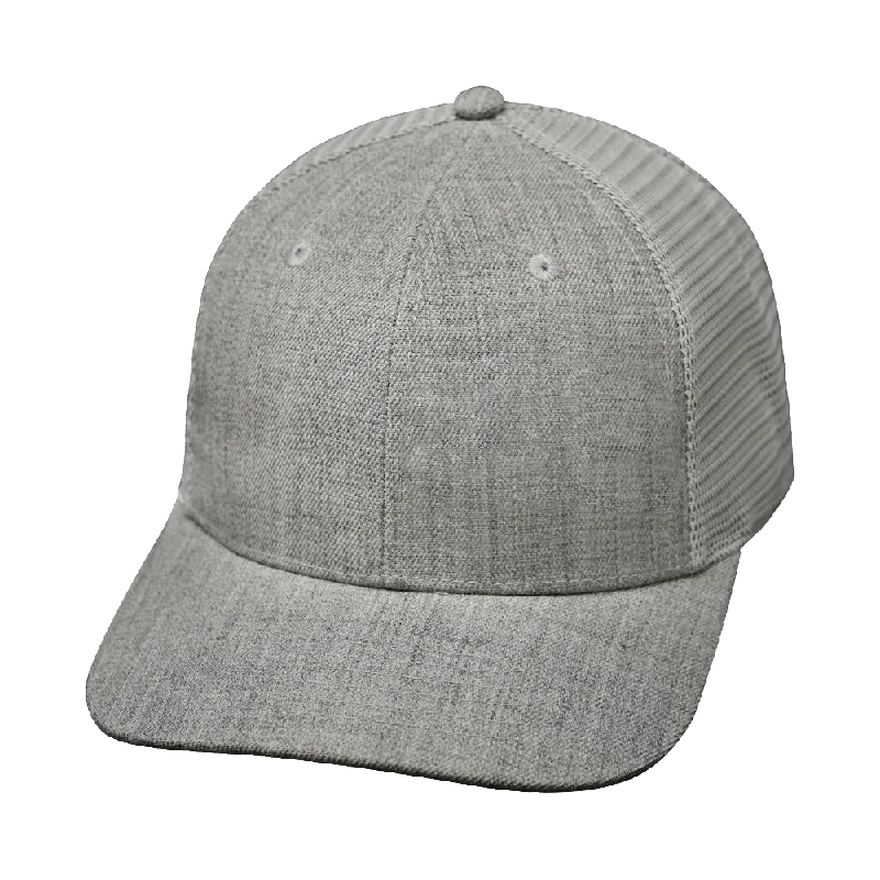 Blank - 6 Panel - Heather Gray / Gray (Unisex)